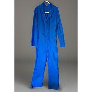 Berco Work Apparel Royal Blue Coveralls Men’s Size 44 Tall -NMint-Made In US